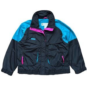 Vintage 90s Columbia Womens Sz XL Bugaboo Double Layer Jacket Ski Radial Sleeve